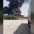 Veliki požar u proizvodnim pogonima fabrike boja i lakova Evrojug u Šidu