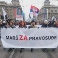 "Marš za pravosuđe" od Generalštaba do TOK-a, govornici poručili da se pravda pretvorila u osvetu pobunjenim delovima društva…