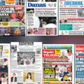 Насловне стране сутрашњих новина: Прелиставање штампе за суботу, 10. октобар 2026. године