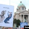 Priveden student, oduzeti mu plakati sa karikaturama Vučića, Gašića i Vulina