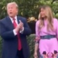 "Aman, čoveče, stani", melanijin pogled sve rekao: Trampov ples zapalio mreže (video)