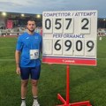 Srpski atletičar Jovan Stranić oborio nacionalni rekord u bacanju kladiva