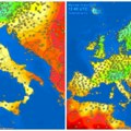 Hladni front je podelio Evropu dva dela u jednom delu veje sneg, a ovde su temperature letnje