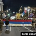 Ultradesničari protestovali na godišnjicu NATO bombardovanja u Beogradu uz simbol ruske invazije na Ukrajinu