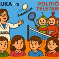 Ujedinjena “nauka” igra baGminton protiv “političkih teletabisa” preko đačkih glava