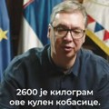 Vučić: Flaša ulja od 200 dinara neće biti više od 160, mleko od 155 da bude do 130 dinara, šećer od 112 može da košta do 100…