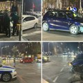 Prvi snimci sa lica mesta Tri vozila se slupala u centru Beograda, delovi automobila i stakla svuda po putu: Ima povređenih!