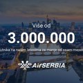 Tri miliona putnika Er Srbije za manje od osam meseci