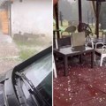 Pljuskovi sa grmljavinom praćeni gradom pogodili Mionicu: Žestoko nevreme u Srbiji, juri ka Beogradu (Video)