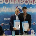 U Košarkaškom savezu Srbije predstavljen projekat "VODAVODA deci Srbije"