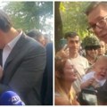 Predivna slika iz niša Vučić u naručju držao bebu, pa je poljubio! A tek da čujete šta mu je reklo jedno dete iz mase!