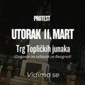 Sutra u 18 sati nov protest u Prokuplju