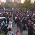 Na Trgu Nikole Pašića u Beogradu veliki broj građana dočekuje Srbe sa Kosova i Metohije
