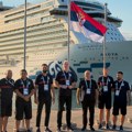 Svečana ceremonija podizanja zastave Srbije pred Mediteranske igre održana u Tarantu