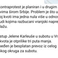 SNS organizuje proteste u Vranju, Leskovcu, Nišu?