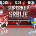 Radnički protiv Spartaka otvara sezonu borbom za trofej Superkupa Srbije