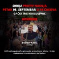 I ovog petka u Kragujevcu protest „Srbija protiv nasilja“