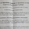 Pozivaju na oružanu pobunu: Jezive letke ubacuju u sandučiće građanima na Novom Beogradu - reagovalo Tužilaštvo