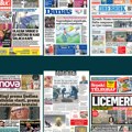 Naslovne strane današnjih novina: Prelistavanje štampe za nedelju, 28. decembar 2025. godine