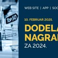 Pratite online ceremoniju svečanog proglašenja Top50 2024 dobitnika!