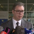 Vučić se obratio iz Brisela: Predsednik nakon sastanka sa Lajčakom i Boreljom (video)