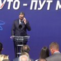 Predsednik na otvaranju deonice autoputa mira Vučić: Srbija neće stati (foto/video)