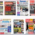 Naslovne strane današnjih novina: Prelistavanje štampe za sredu, 28. oktobar 2026. godine