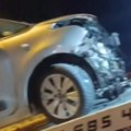 Stravičan sudar kod Čačka! Dve osobe povređene, automobil potpuno smrskan (video)