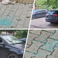 Neviđeno huliganstvo u Novom Sadu: Išao redom i iz obesti razbijao stakla na automobilima