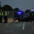 Vozač poginuo na licu mesta u boljevcu! Teška saobraćajna nesreća, automobil se prevrnuo na krov