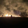 Veliki požar kod Šibenika: Gori nisko rastinje: Vatrogasci na terenu, vetar otežava gašenje (video)