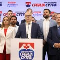 Pobedu posvećujemo građanima, zahvalnost predsedniku: Lideri liste "Aleksandar Vučić - Srbija sutra" se obratili javnosti
