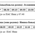 Izmena reda vožnje na liniji do Jelašnice