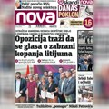 „Nova“ piše: Opozicija traži da se glasa o zabrani kopanja litijuma