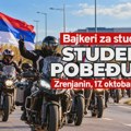 Bajkeri za studente – STUDENTI POBEĐUJU: Danas oko 13 časova veliki bajkerski karavan stiže u Zrenjanin! Bajkeri za studente…