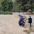 Popravka korpi i mobilijara u parku Čair