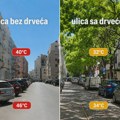 Jedna fotografija pokazuje zašto je u Srbiji sve nepodnošljivije tokom leta: Evo kolika je temperatura u ulici s drvećem, a…