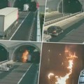 Haos u tunelu! Teretni kamion u punoj brzini naleteo na cisternu u koloni - gore vozila (video)