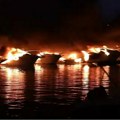 Izgorela 22 plovila u Medulinu, vatra stavljena pod kontrolu, nema povređenih