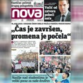 „Nova“ piše: „Čas je završen, promena je počela“