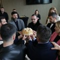 Partizan obeležio slavu: Sveštenik imao snažnu poruku za mlade igrače!