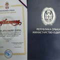 Ministarstvo odbrane - Zahvalnica Vranjskoj gimnaziji