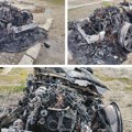 Srbija ovo nije videla: Prve slike zgarišta ispod Mosta na Adi, vatra „pojela“ moćni Range Rover! (foto)