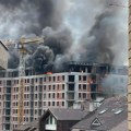 Veliki požar na Čukaričkoj padini: Gori stambeni blok "Victory gardens" u izgradnji na mestu FMP