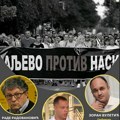 Zoran Vuletić, Rade Radovanović, Petar Đurić i Željko Pejčić na 9. skupu “Valjevo protiv nasilja”