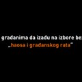 CRTA: Omogućite građanima da izađu na izbore bez straha od „haosa i građanskog rata“