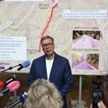 Vučić obišao radove na rekonstrukciji puta na Grzi; Meštani oduševljeni: "Mašine su stigle posle 15 dana"