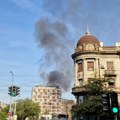 Požar u centru Beograda Gust dim kulja iz solitera, vatraogasci stigli na lice mesta (foto, video)