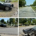 Прве слике и снимци са места удеса код Шимановаца: Ауто смрскан до непрепознатљивости, делови расути по путу!