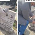 Hit snimak sa groblja zapalio Srbiju: Žena briše ime muža sa spomenika jer je prevario? Istina će vas šokirati